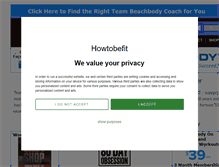 Tablet Screenshot of howtobefit.com